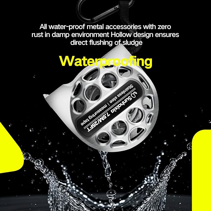 4-in-1 Laser Tape Measure with Laser Level Crosshairs |130ft/40m Laser