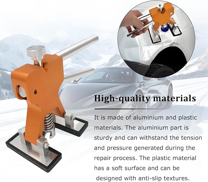 Zpana 18PCS/Set Car Dent Puller Kit, Paintless Vehicle Remover Pull Tools