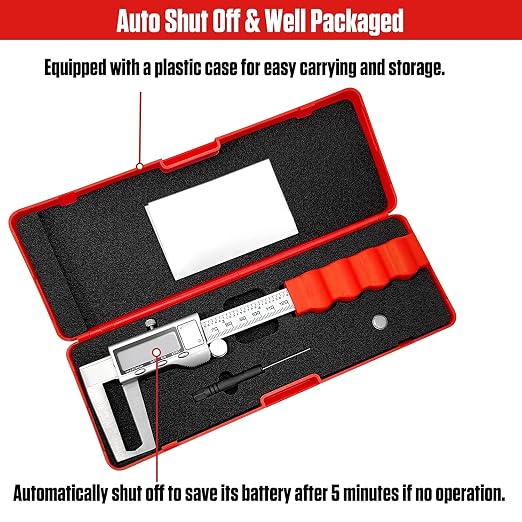Disc Brake Rotor Micrometer, 6 Inch Brake Rotor Caliper Measuring Tool of Inch
