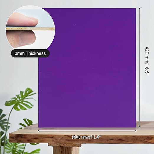 7 Pack Colored Plywood Sheets, Rolling Paint Process