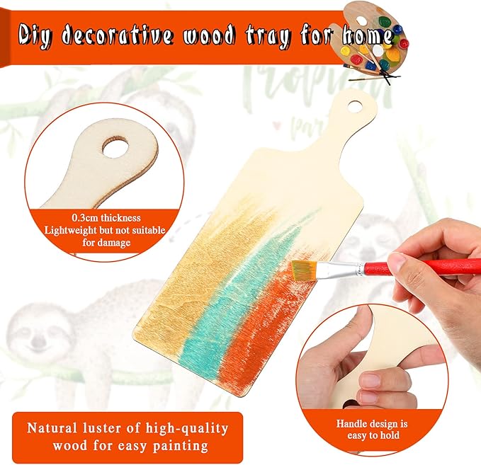 Marsui 12 Pieces Mini Wooden Cutting Board