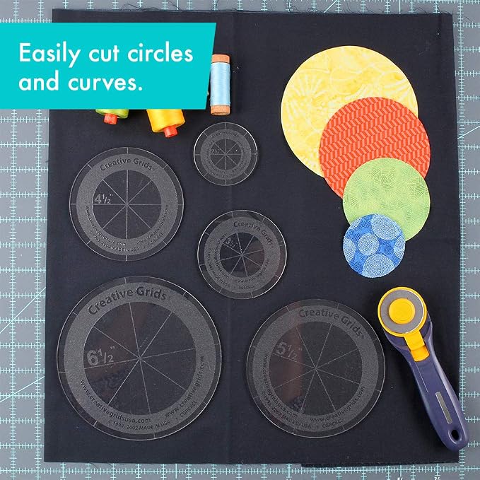 Creative Grids Quilt Ruler Circles Quilt Ruler