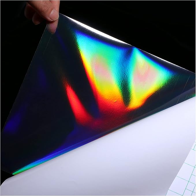 Bleidruck 25 Sheets 8.25x11.7 Inches Clear Holographic Premium Cold Laminated