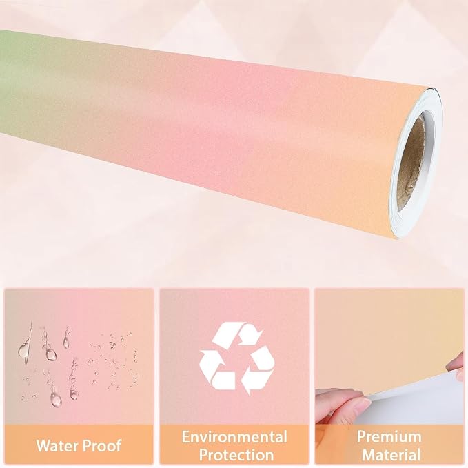 Qyeahkj Boho Bulletin Board Paper Roll Pink Bulletin Board Background Paper