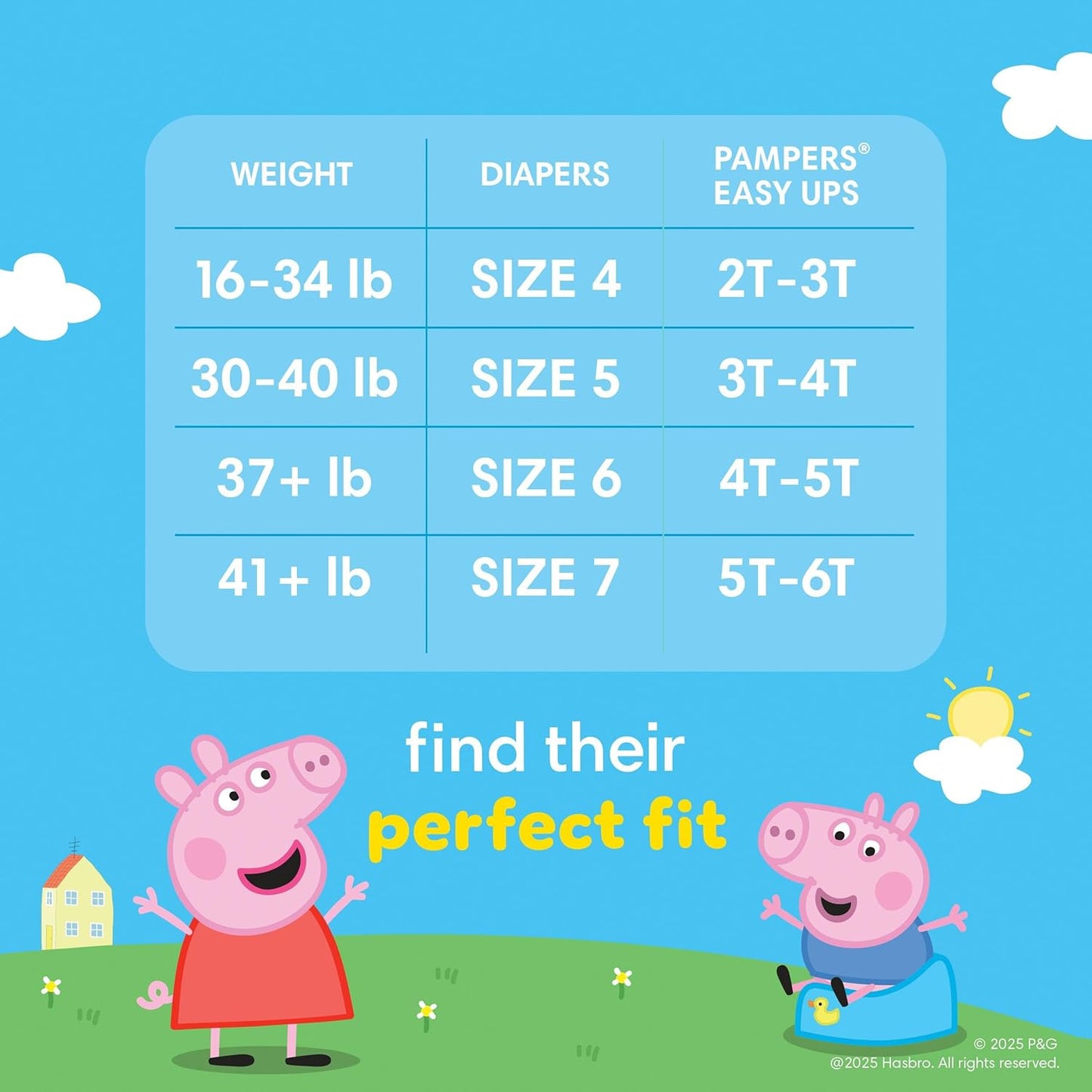 Pampers Training Pants - Easy Ups Girls & Boys - Size 5T-6T, 15 Count, Peppa Pig Potty Underwear (Packaging May Vary)