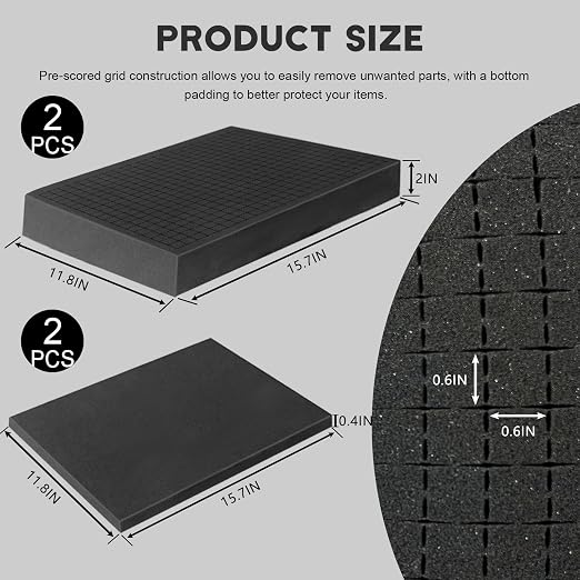 Pick and Pluck Foam Sheets, Tool Box, Storage Drawer
