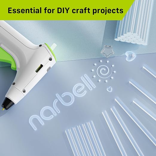 Narbell Mini Hot Glue Sticks, 0.27" Diameter and 4" Long Hot Melt Glue Sticks