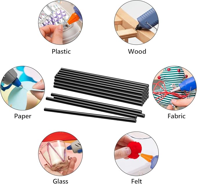 Manarty Black Glue Sticks