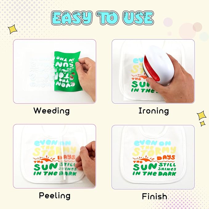 Tintnut Island Green Heat Transfer Vinyl, easy cut & weed, stretch washable