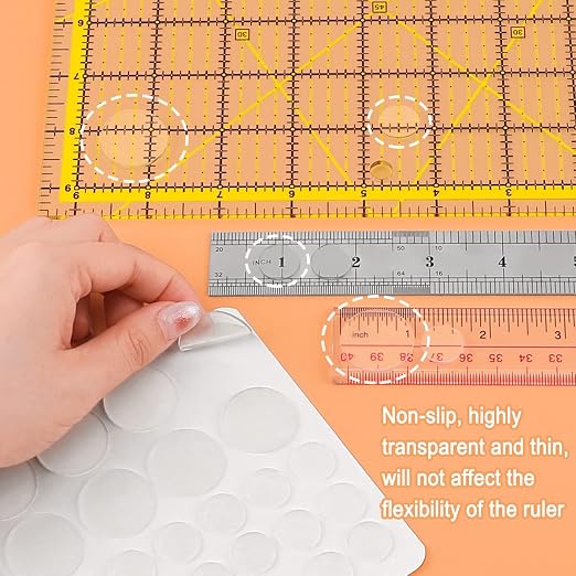 Ruler Grips, Non-Slip Ruler Rings, Quilt Template Grips, Silicone Grips