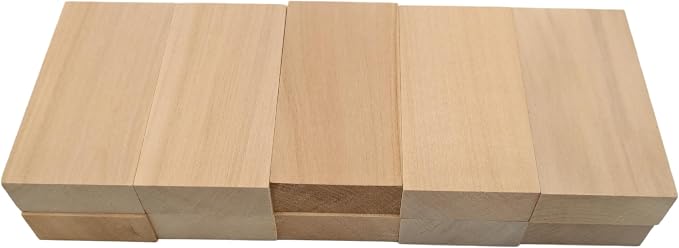10PCS Basswood Carving Blocks, Whittling Wood Carving Kit, Unfinished Wooden