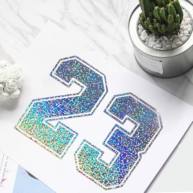 TECKWRAP Sparkle Holographic Silver Vinyl Glitter Permanent Chrome Adhesive