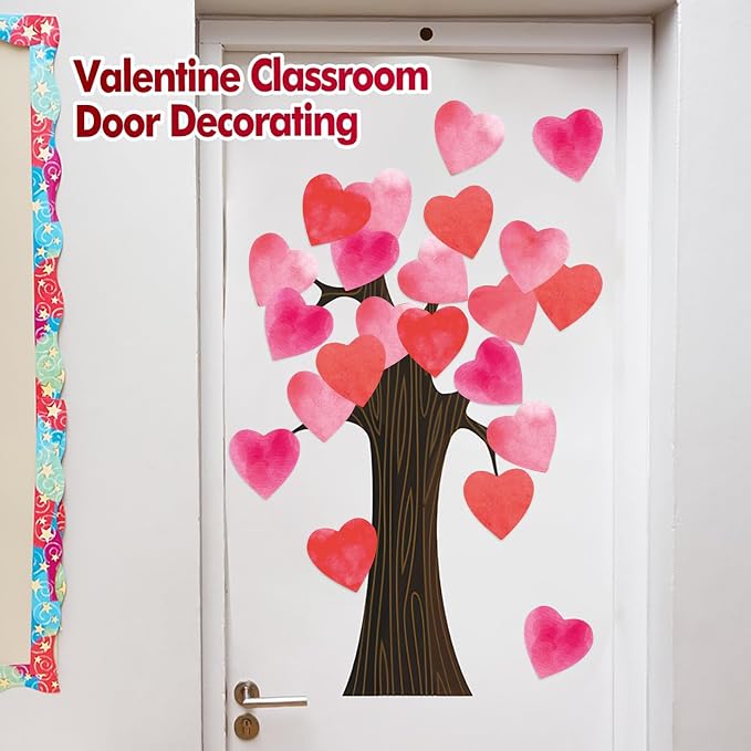 90 Pieces Heart Cutouts Paper Hearts Heart Shape Cards 5.5 Inches Large