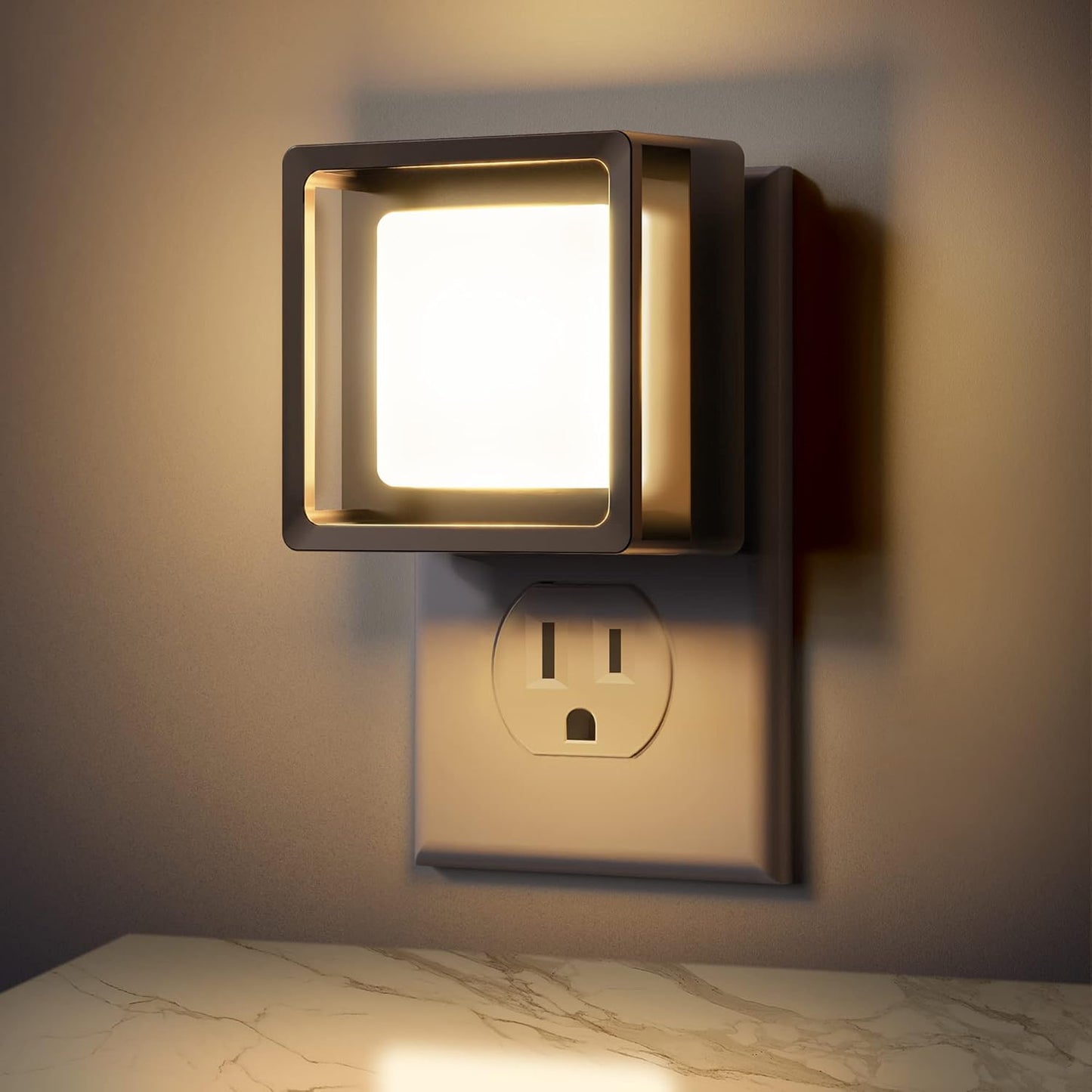 Briignite Night Light, Night Lights Plug into Wall, 2Pack, Dusk to Dawn Sensor Night Light for Kids, Led Nightlight Dimmable Night Lights Soft White 3000K, 1W, Bedroom, Bathroom Stair