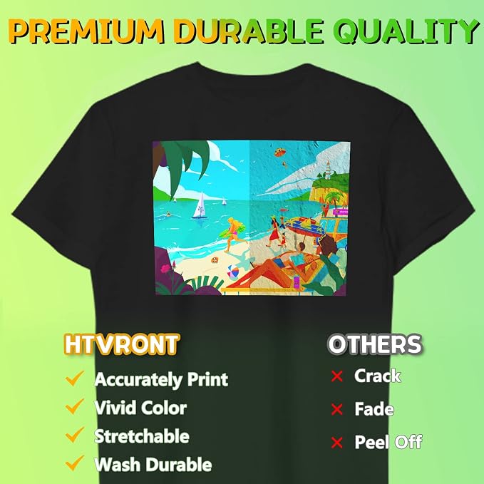 HTVRONT Heat Transfer Paper for Dark T Shirts