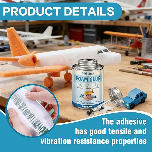 Foam Glue, Strong Adhesion, Quick-Drying, Transparent, Waterproof, Flexible |