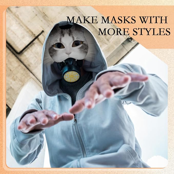 Seenelling DIY Therian Mask Kit Blank Cat Mask