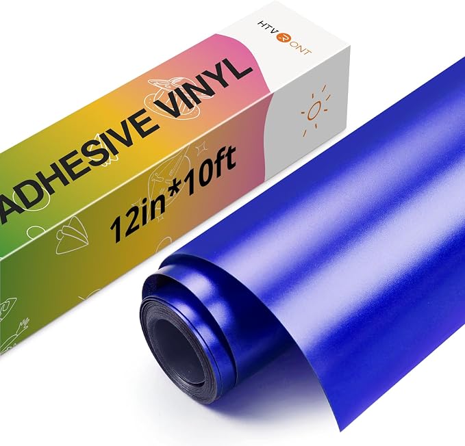 HTVRONT Blue Metallic Permanent Vinyl