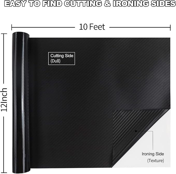 guangyintong Heat Transfer Vinyl Carbon Black HTV Rolls, HTV Vinyl
