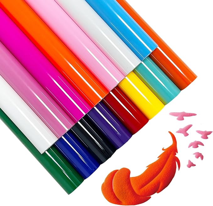 12" x 10" Iron-On 3D Puff Heat Transfer Vinyl Sheets