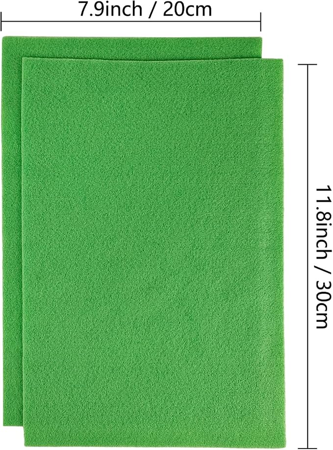 Jtnohx Color Felt, Soft Felt Sheets, 1.4mm Thick 8"x12" Handicraft Felt Fabrics
