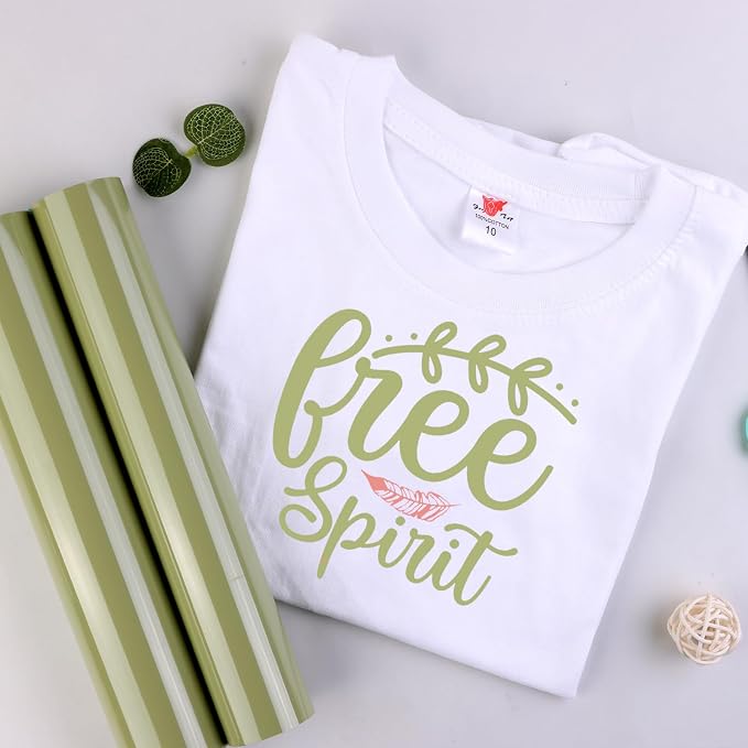 Tintnut Pear Green HTV Heat Transfer Vinyl, 10inx6ft Iron on Vinyl | Neutral