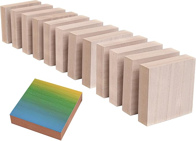 - 4” x 4” Wooden Blocks for Crafts