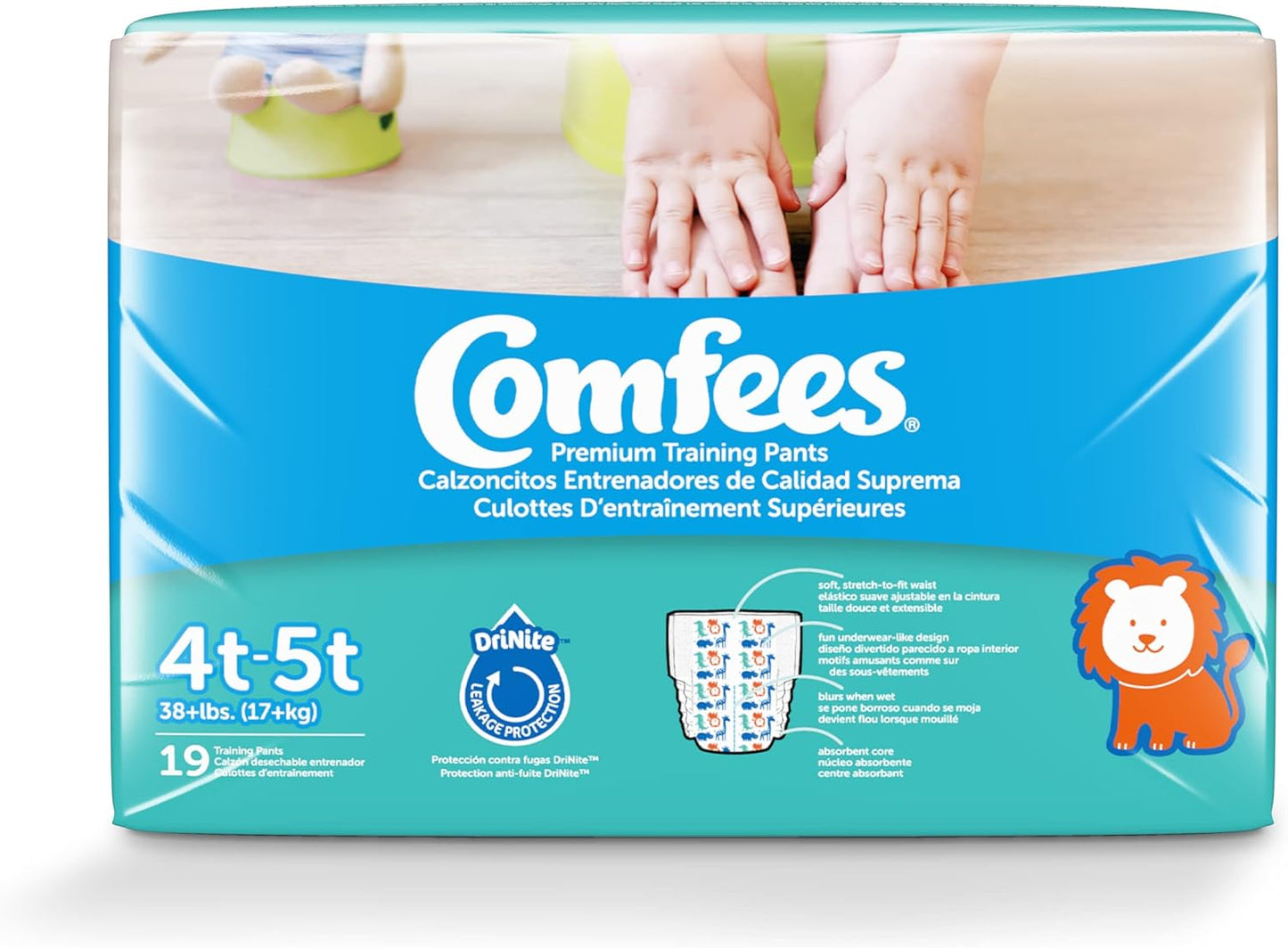 Comfees Boy Training Pants - Size 4T-5T, 19 Count (Pack of 6)