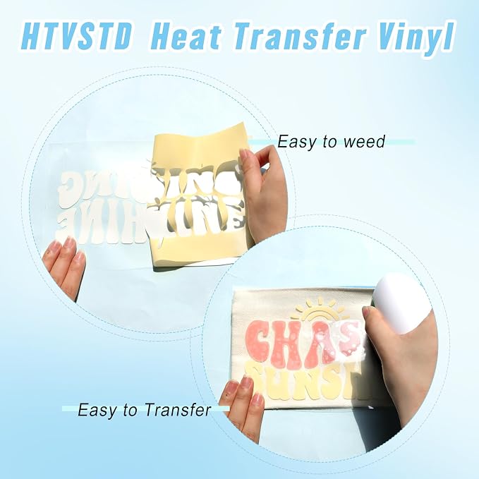 HTVSTD Color Changing Heat Transfer Vinyl 6Sheets 12×10in Iron on Vinyl |