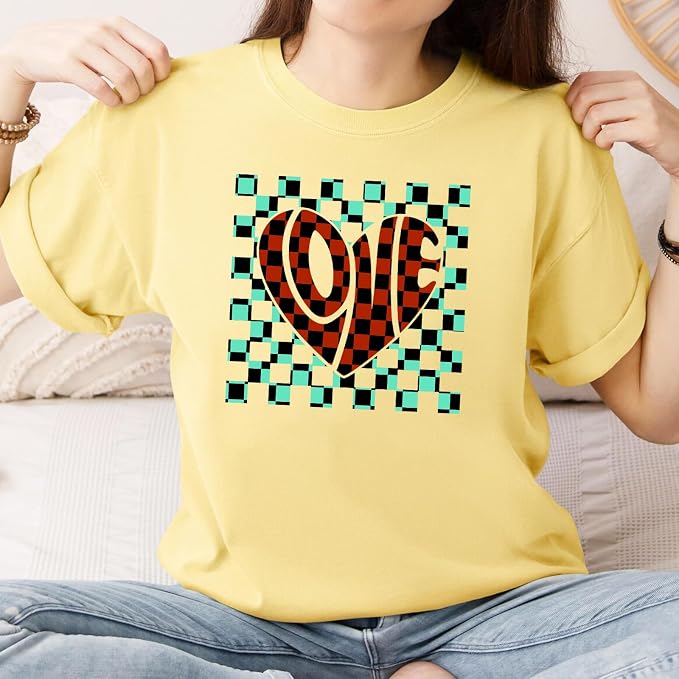 Tintnut Black Base Checkerboard Heat Transfer Vinyl, Checker pattern PU HTV