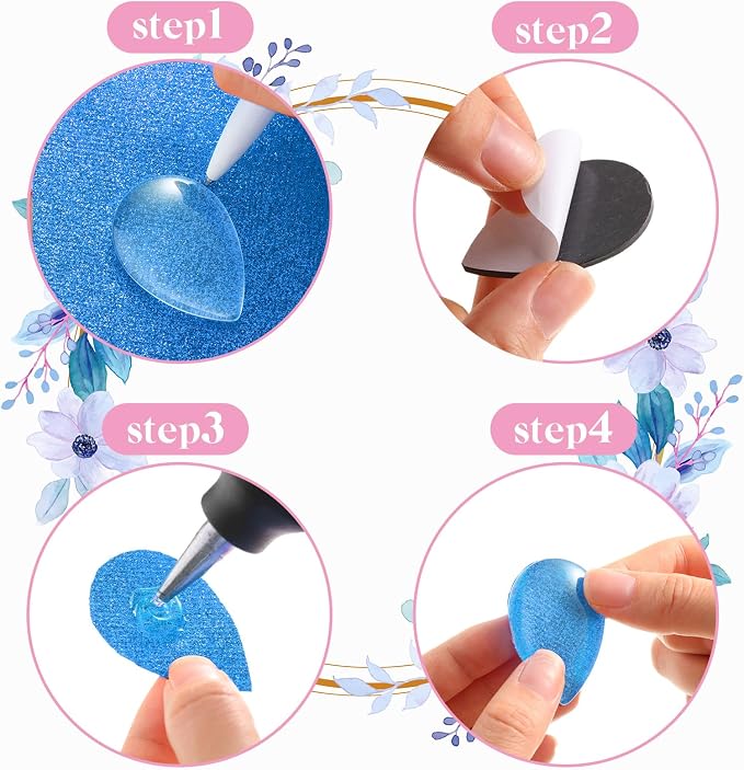 72 Pieces Round Craft Magnets Glass Ceramic Ferrite Magnet