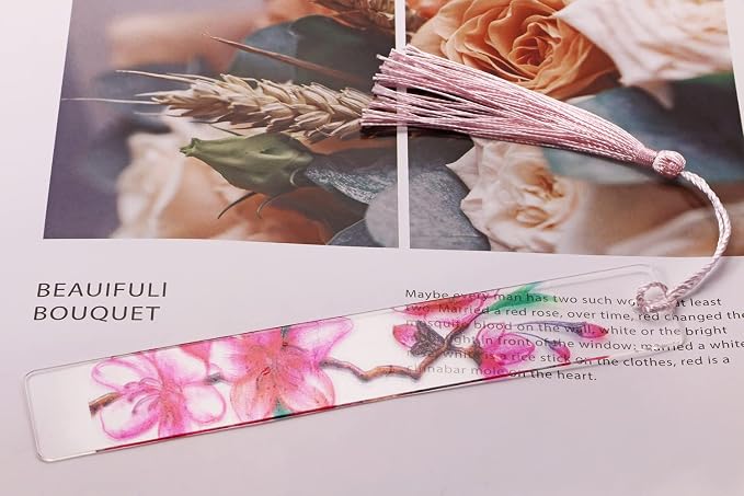 Blank Clear Acrylic Bookmarks Penta Angel 20Pcs Plastic Craft Transparent