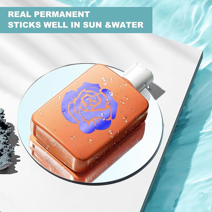 HTVRONT Blue Metallic Permanent Vinyl