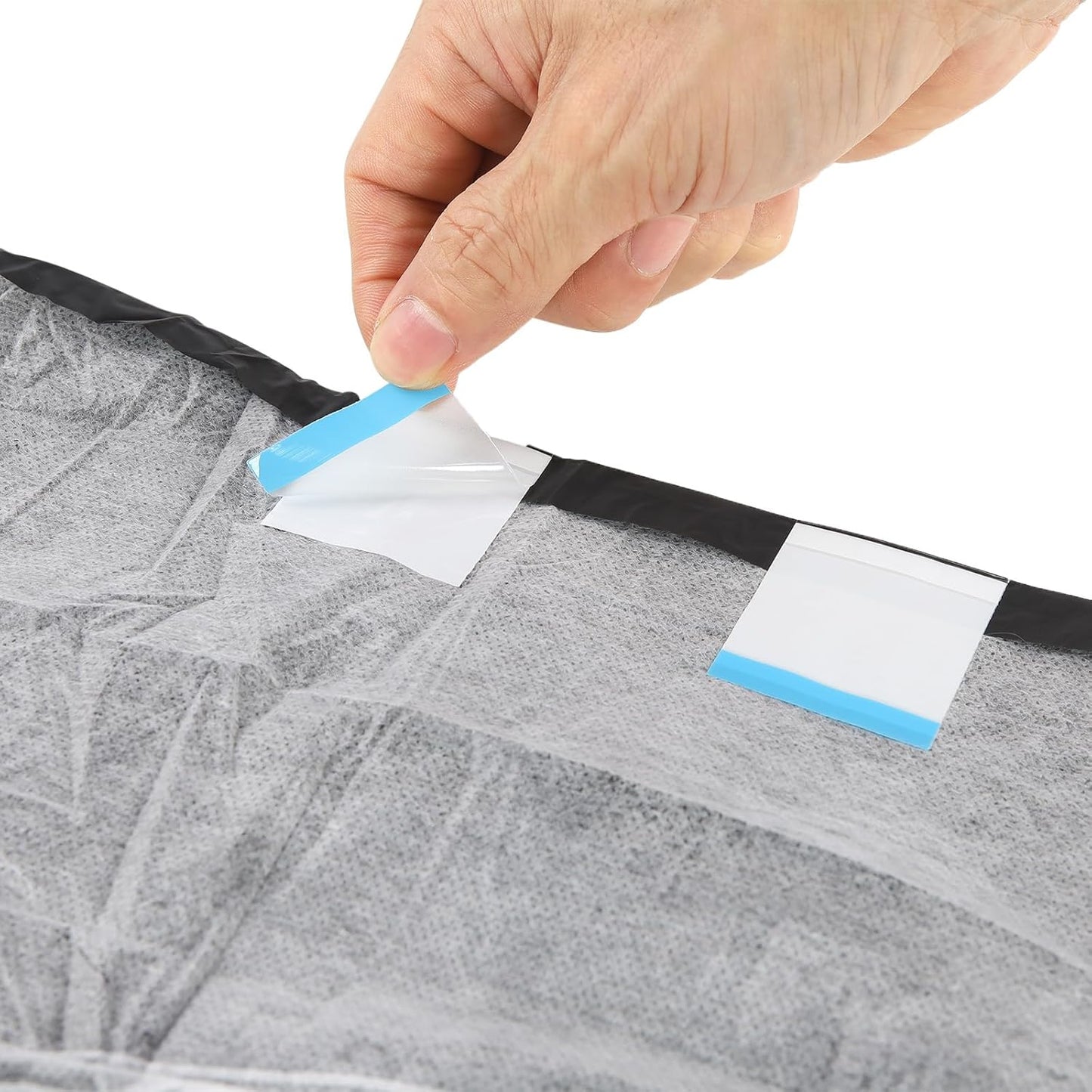 CutiePlusU Disposable Adult Diaper Heavy Absorption Dry Surface Adult Diapers All Night- Black 10 Pieces(Medium 28"-38")