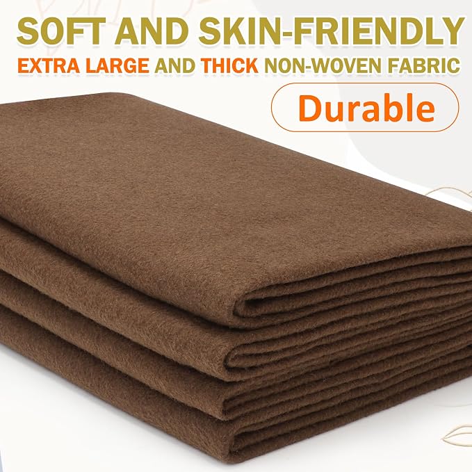 XSEINO Chocolate Brown Large Felt Fabric 108" X 36 ", 1.4 mm Thick Soft Felt
