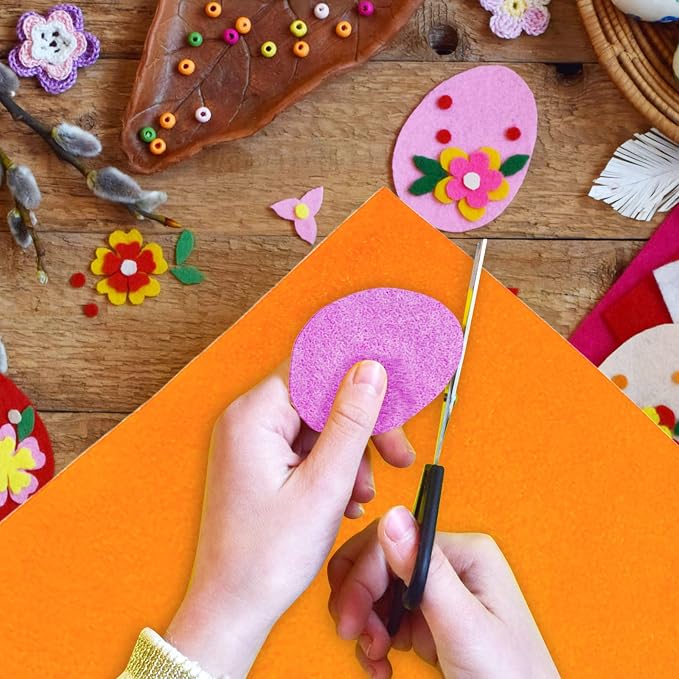 Jtnohx Color Felt, Soft Felt Sheets, 1.4mm Thick 8"x12" Handicraft Felt Fabrics