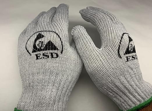 ESD Gloves - Heat Resistant - Anti-Static Gloves (10 Pairs, X-Large)
