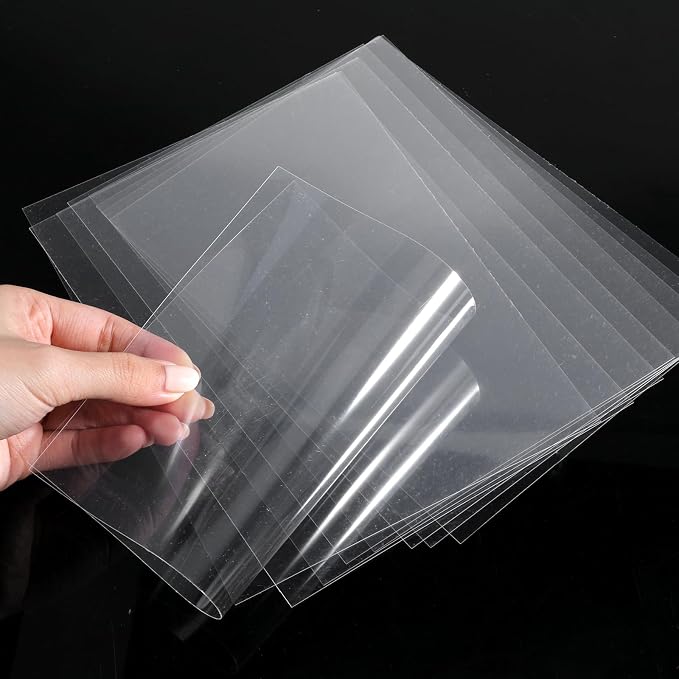 10 Pcs Heat Resistant Acetate Sheets, 5.8 X 8.3 Inch Clear Acetate Sheets