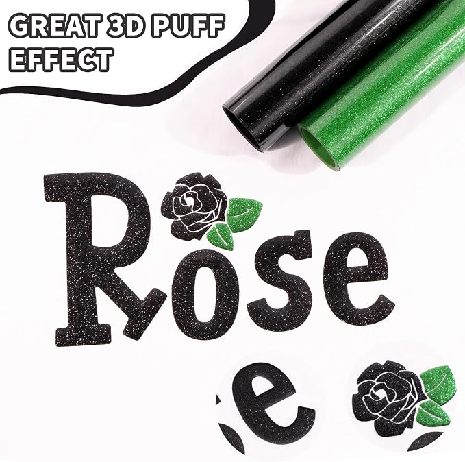 Glitter Puff Vinyl Heat Transfer