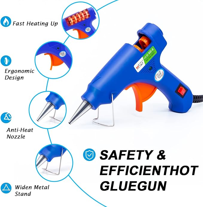 Hot Glue Gun Kit, 40 Glue Sticks