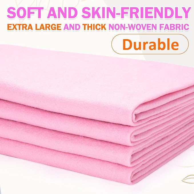 XSEINO Baby Pink Large Felt Fabric 36" X 36 ", 1.4 mm Thick Soft Felt Fabric