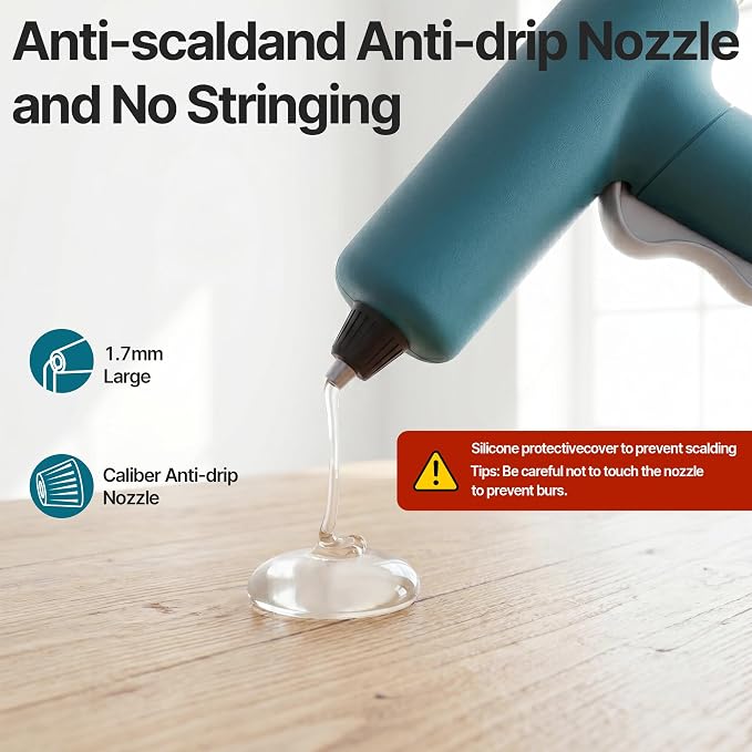 Cordless Hot Glue Gun, Fast Preheating