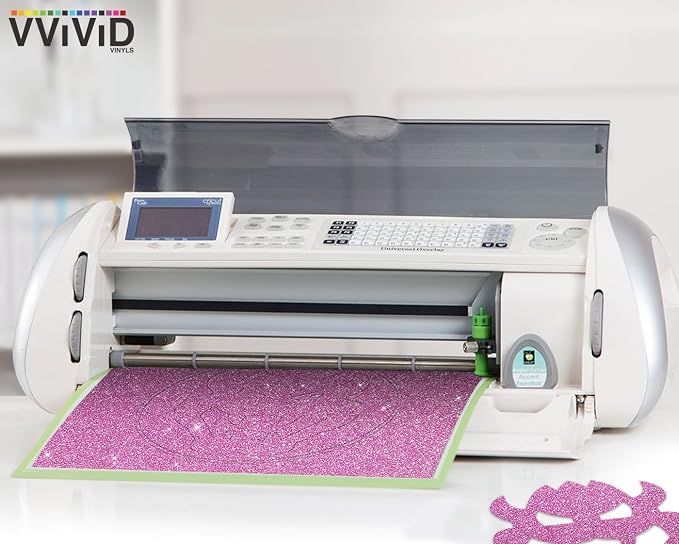 VViViD Glitter Pink DECO65 Permanent Adhesive Craft Vinyl Roll