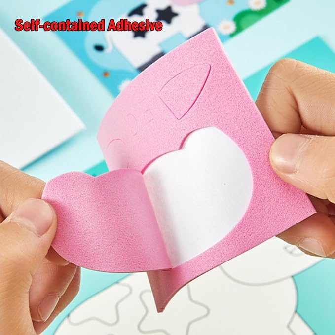 3D EVA Foam Stickers for Toddlers 12PCS Sticky Foam DIY Craft Preschool Art