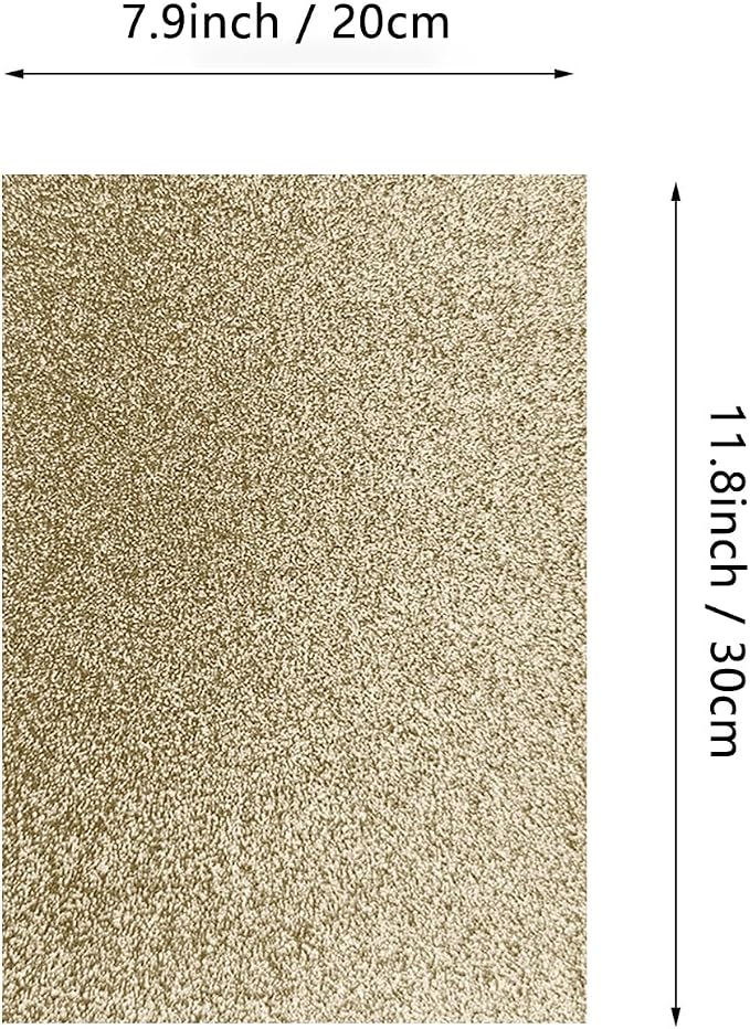 Jtnohx Glitter Felt Fabric, 8 x12 inches Felt Square Glitter