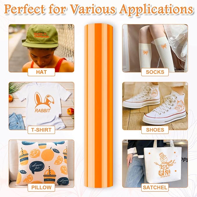 Flasoo Heat Transfer Vinyl Rolls, Compatible