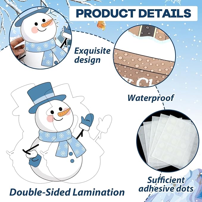 Justforjoyful Winter Bulletin Board Decoration Winter Snowman Cutouts DIY Photo