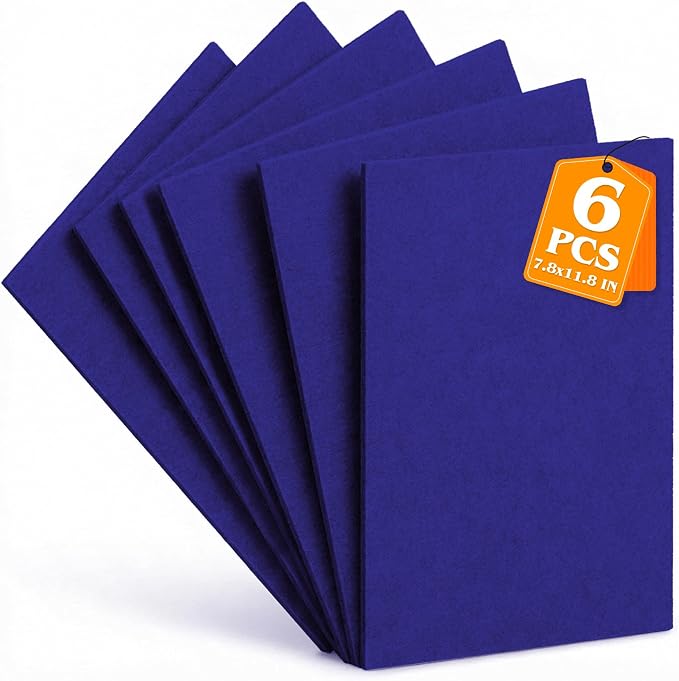 Royal Blue Stiff Felt Sheets 2mm Thick