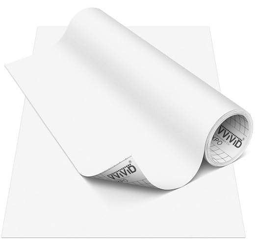 VViViD DECO65 Suede White Permanent Adhesive Craft Vinyl