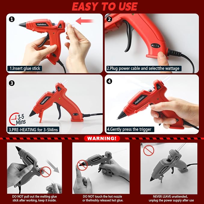Halobios Mini Dual Temp Hot Glue Gun